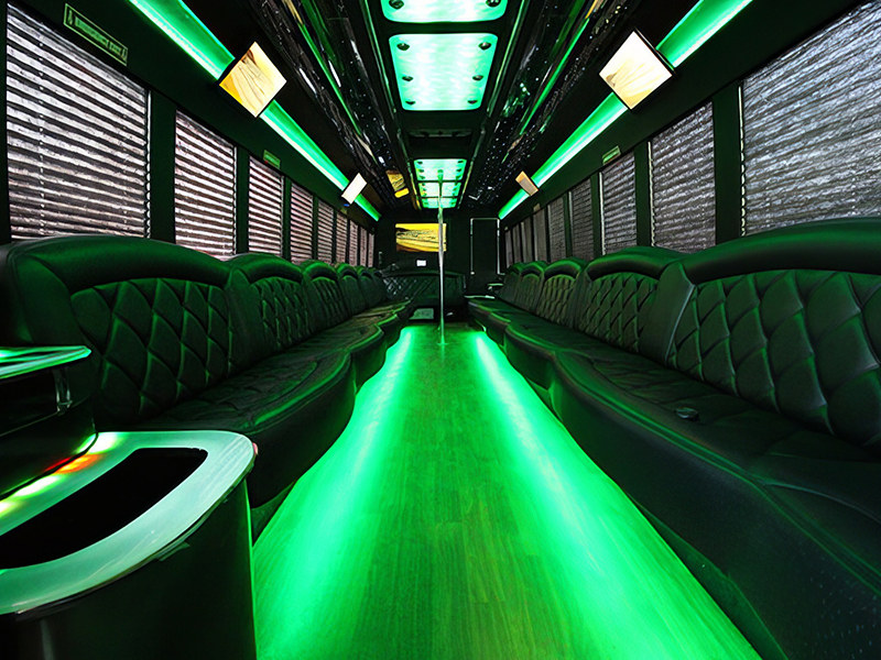 Ample room in a party bus