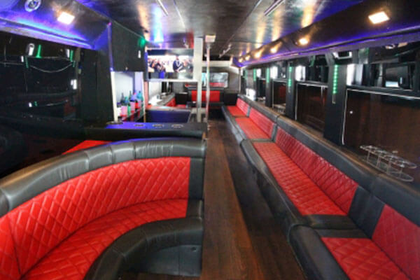 Luxury party bus interior